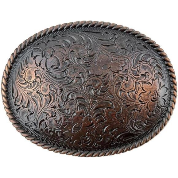 Western Floral Eagle Dogs Birds Star Replacement Belt Buckle Fits 1-1/2"(38mm) - Picture 1 of 7